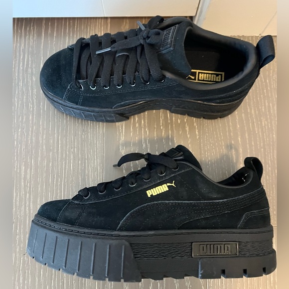 Puma Mayze Suede Sneakers sz US 7 - Picture 4 of 4